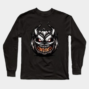 Halloween Jack-o-Lantern | Spooky Pumpkin Decoration Long Sleeve T-Shirt